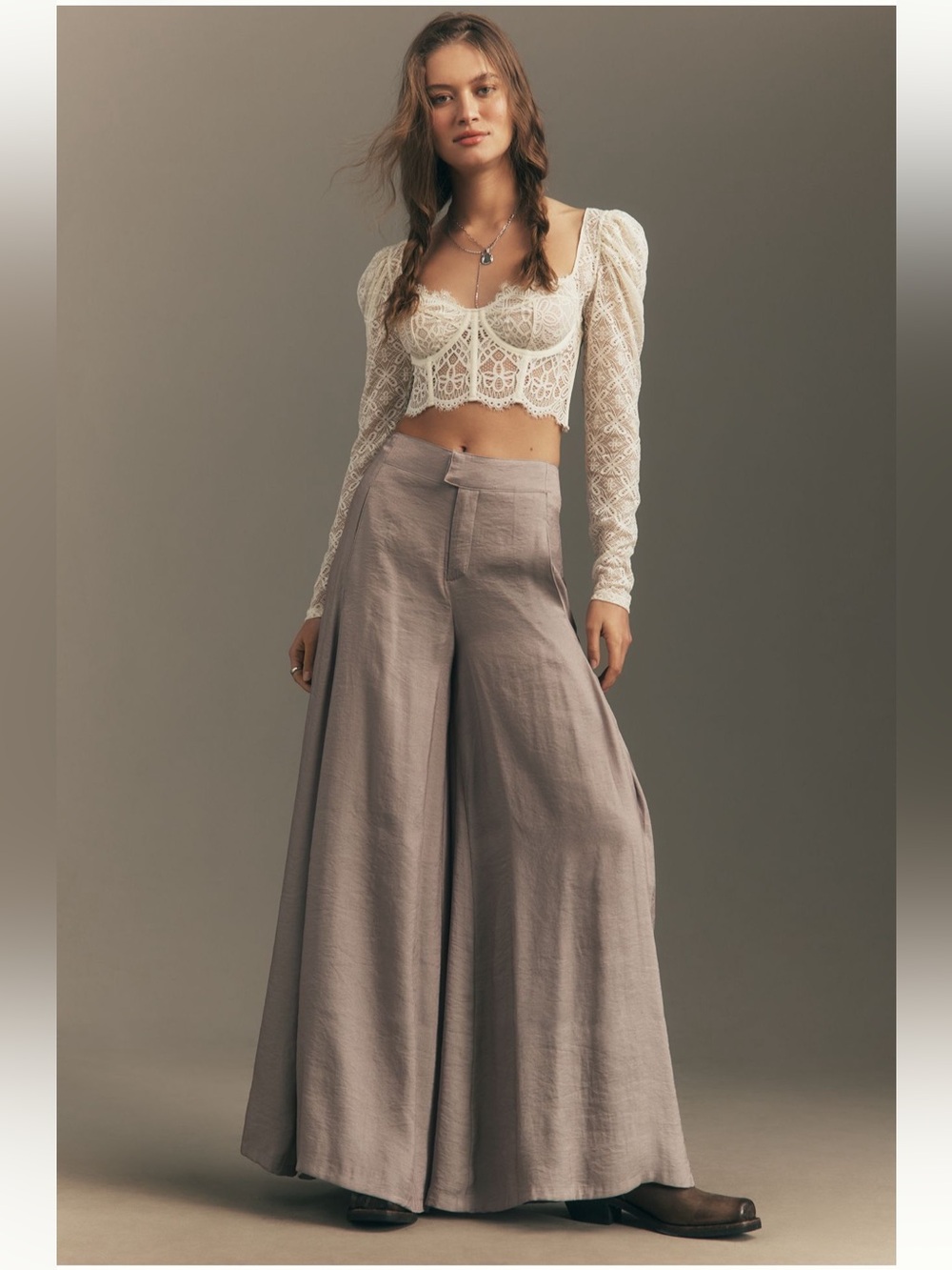Pilcro Skirty Wide-Leg Trousers - Size 26 - BNWT